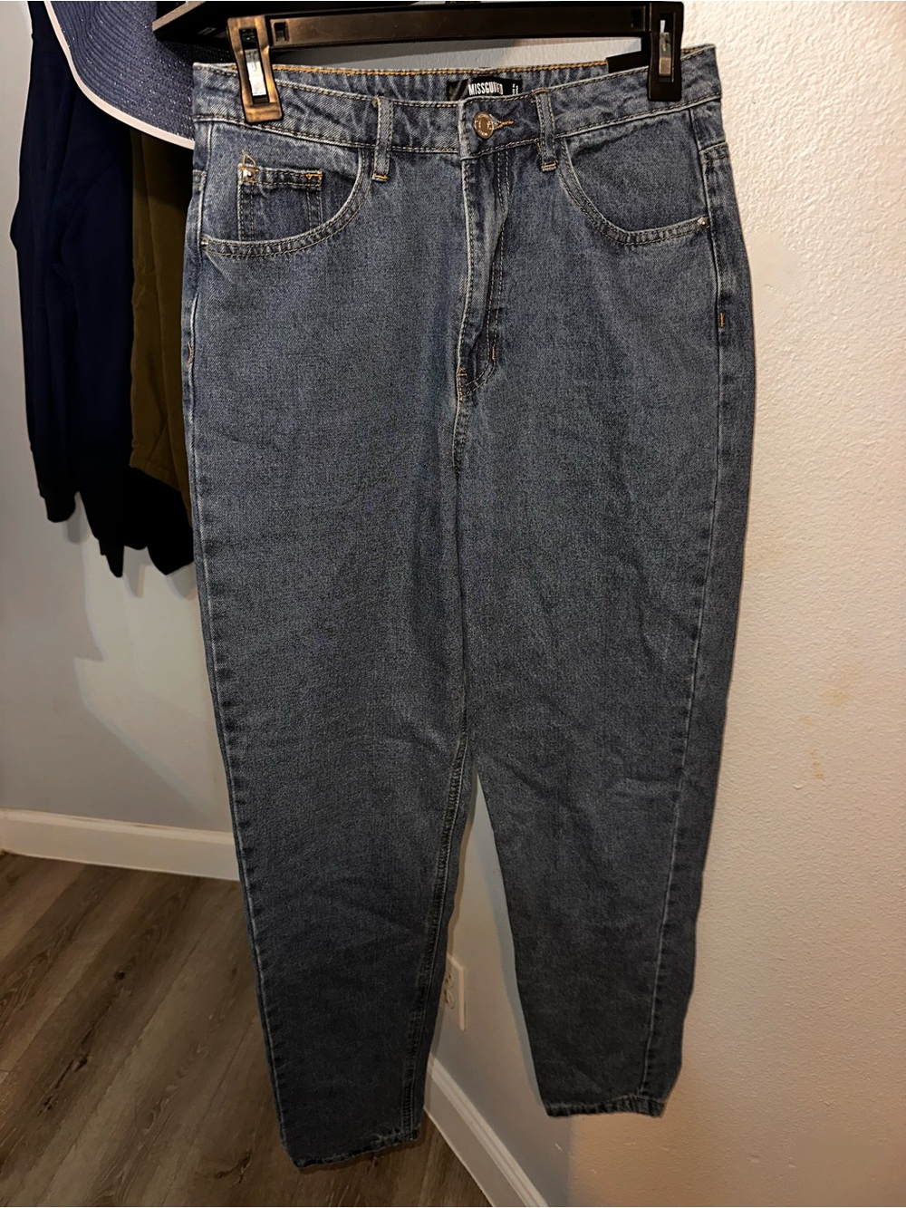 Missguided Plus Relaxed Blue Denim Jeans